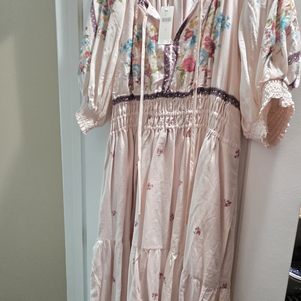 🩷 NWT Anthropologie Somerset Maxi Dress – Boho Floral Size XL - Picture 5 of 11